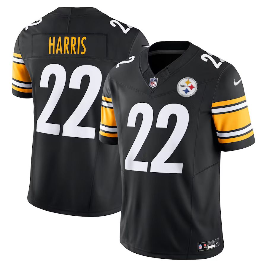 Men Pittsburgh Steelers #22 Najee Harris Nike Black Vapor F.U.S.E. Limited NFL Jersey